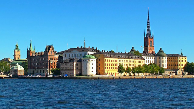 瑞典斯德哥尔摩的老城视频下载