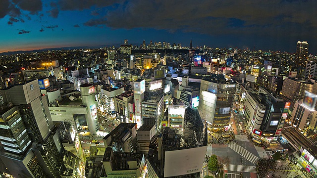 东京城市景观时光流逝视频素材