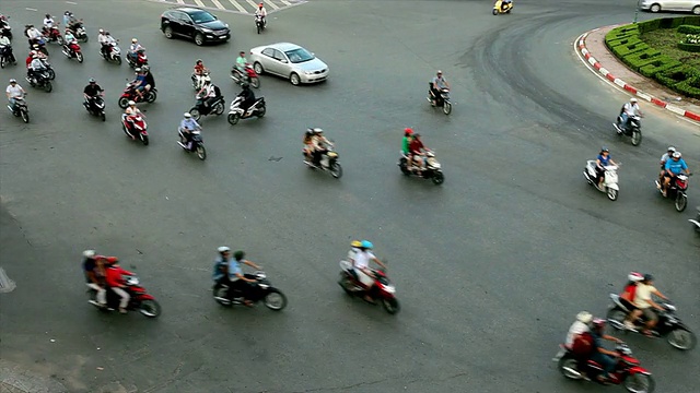 越南交通-胡志明市时间流逝视频素材