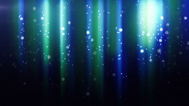 蓝色粒子在光束中环绕飞行视频素材