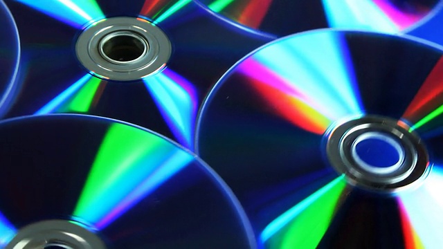 DVD光盘旋转视频素材