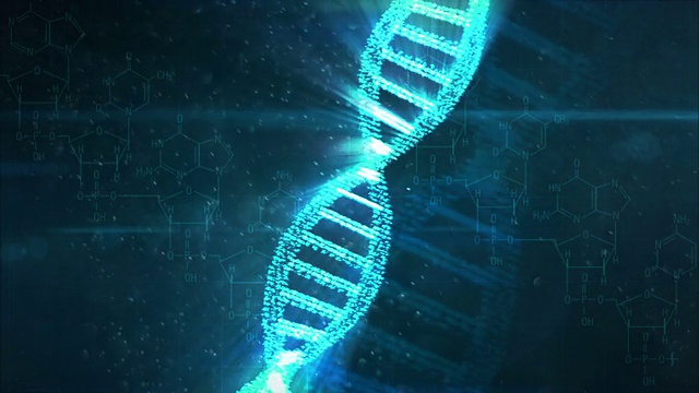 闪亮的DNA串可循环全高清视频素材