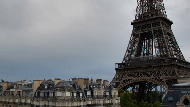 巴黎的埃菲尔铁塔视频素材