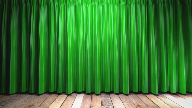 绿色布帘上的环灯视频下载