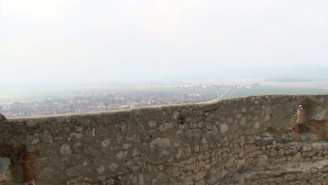 古老的城堡和城市的围墙视频素材