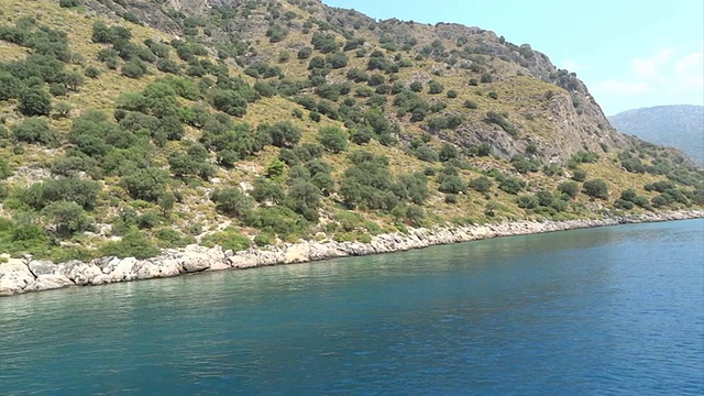 地中海海岸和岛屿景观视频素材