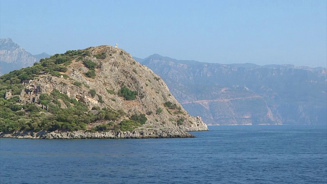 地中海海岸和岛屿景观视频下载