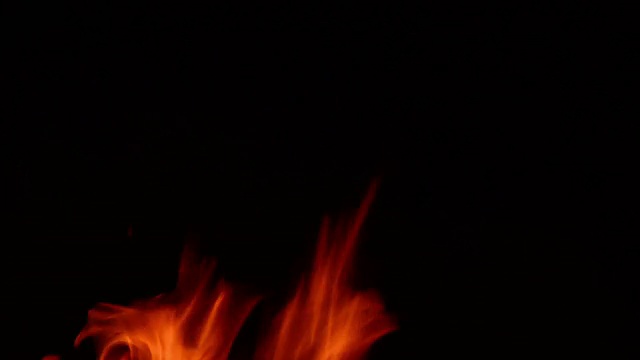 火火焰关闭循环-股票视频视频素材