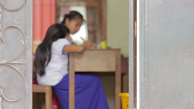 柬埔寨非政府组织孤儿院学校的学生视频下载
