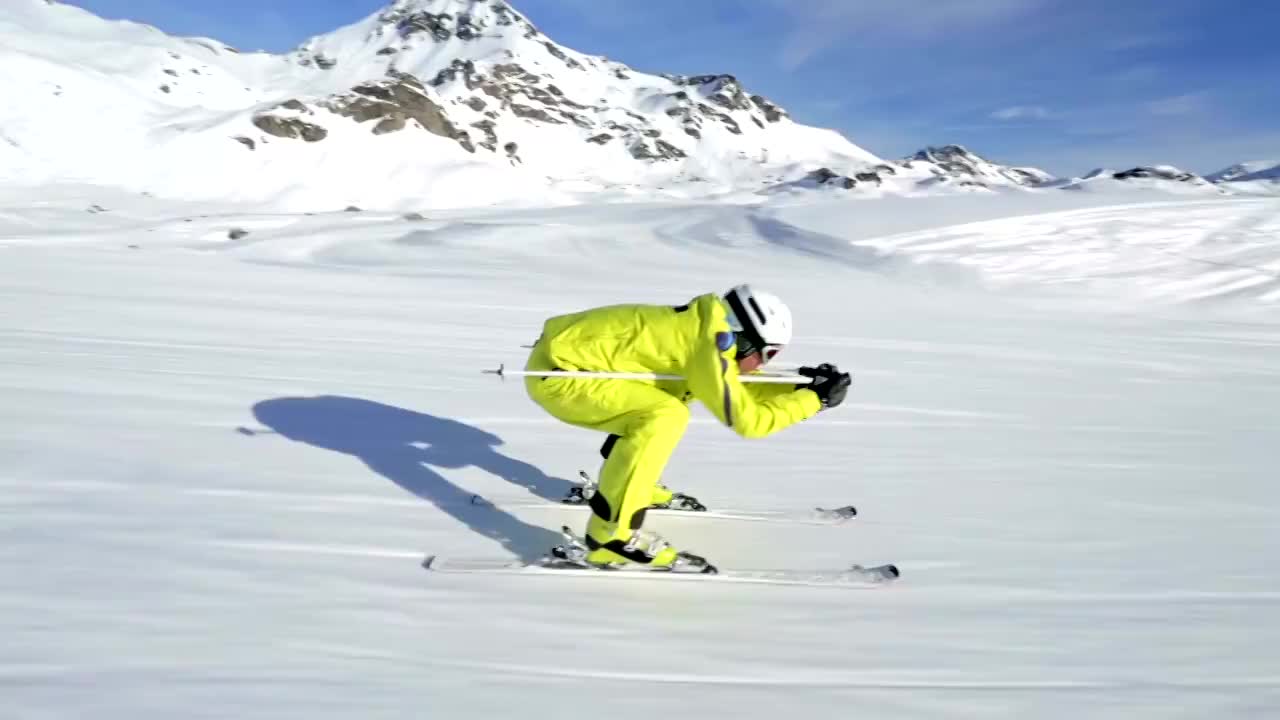 在高山滑雪视频素材
