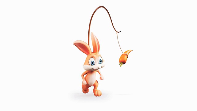 兔子的胡萝卜视频素材