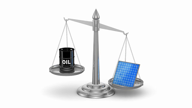 石油vs太阳能板视频下载
