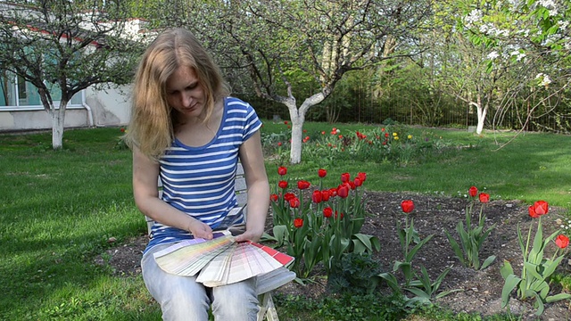 女人花园色标视频素材