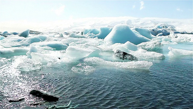 冰川湖视频素材