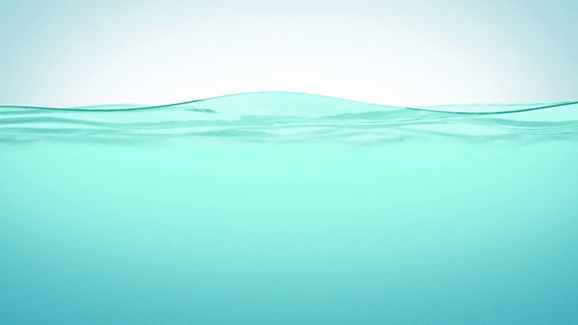 美丽的水面慢动作。循环动画。HD 1080。视频素材
