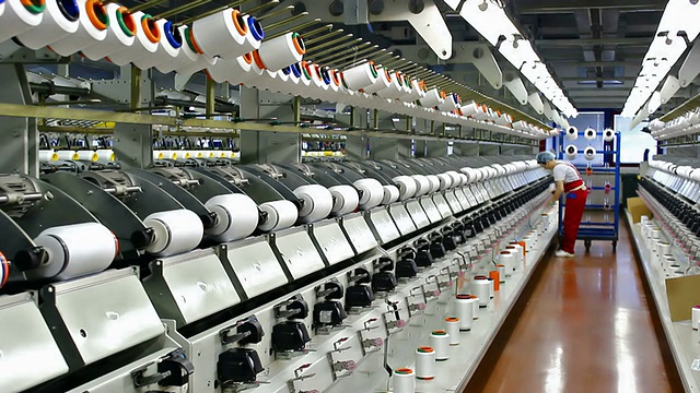 纺织工业工人视频素材