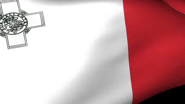 马耳他国旗挥舞着视频素材