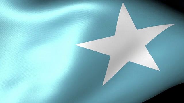 索马里国旗挥舞着视频素材