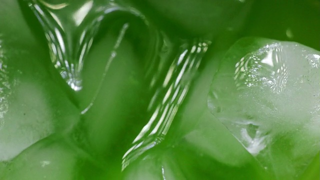 融冰绿背景视频素材