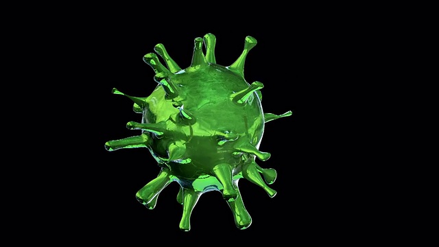绿色移动病毒视频素材