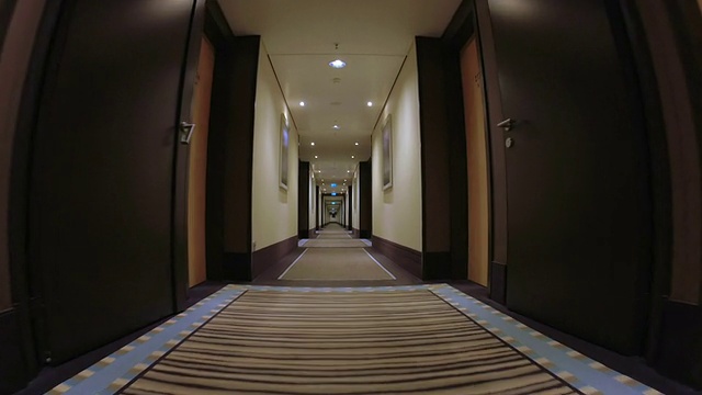 现代酒店走廊视频下载