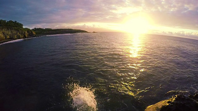 日落时的海景视频素材