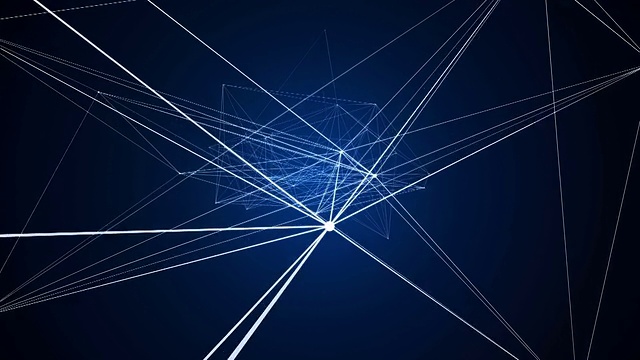 蓝丛网络连接环路视频素材