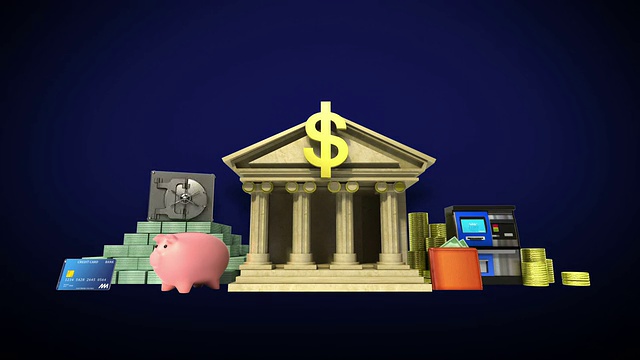 管理银行账户，银行生活2视频素材