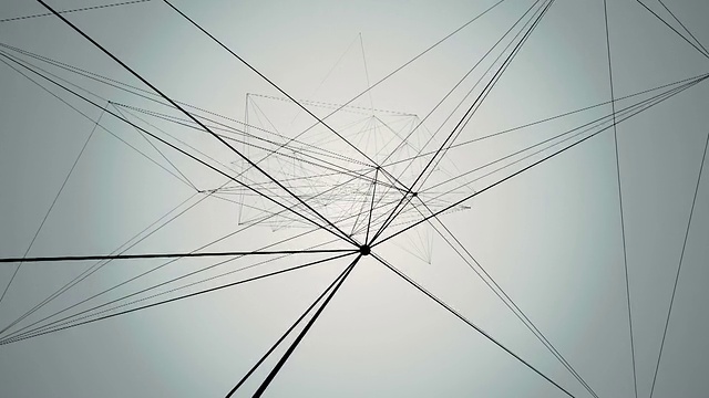 白丛网络连接环路视频素材