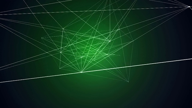 绿丛网络连接环路视频素材