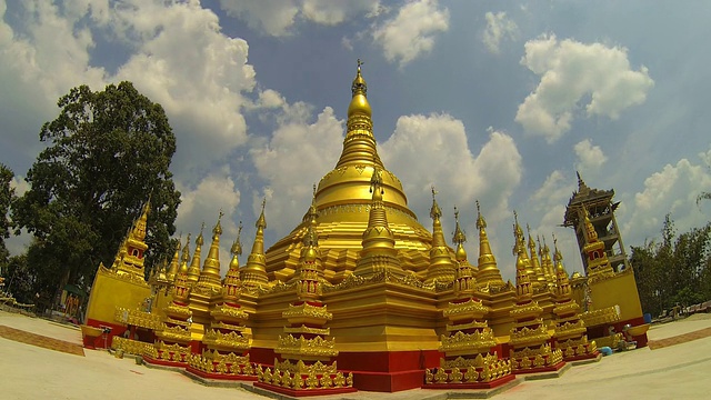 模拟大金塔，仰光，缅甸。视频下载