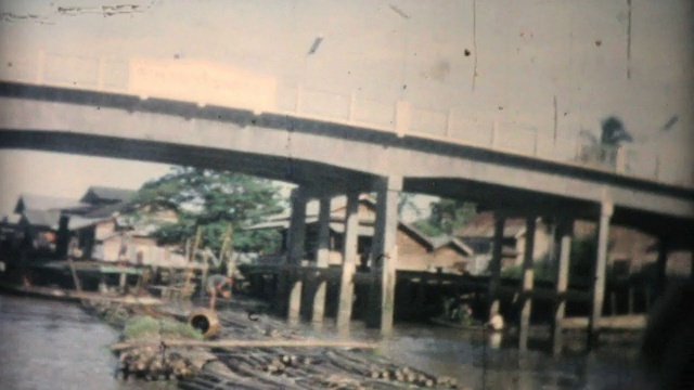泰国曼谷运河之旅-1958年8毫米胶片视频下载