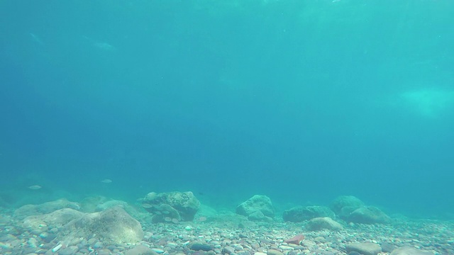 水下的阳光波2视频素材
