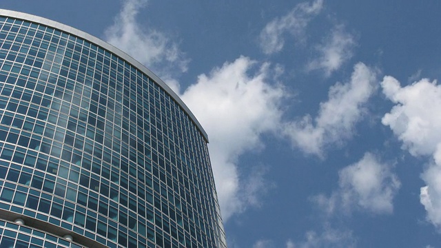 摩天大楼云的时间流逝视频素材