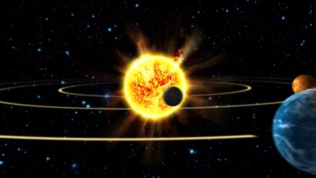太阳系的动画视频素材
