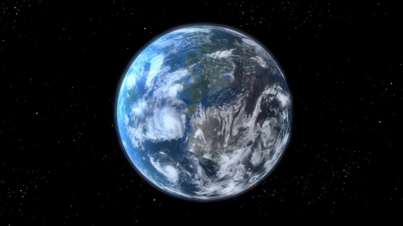 地球缩放动画视频素材