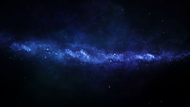 银河与星星擦肩而过。Loopable。星系。空间。视频素材