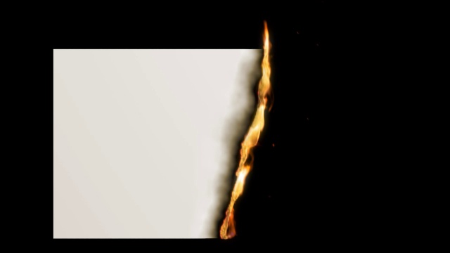纸火燃烧HD。α的面具。视频素材