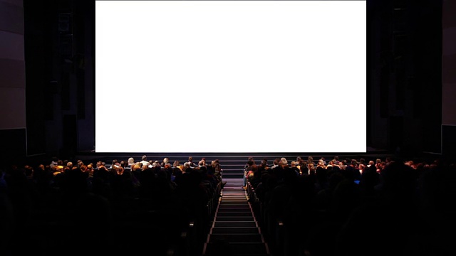 电影院的观众。视频下载