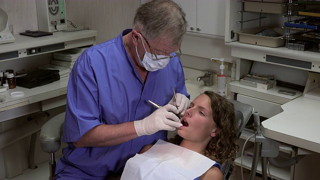 牙医执业局部麻醉视频素材