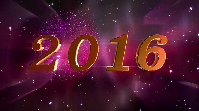 HD: 2016年新年!视频素材