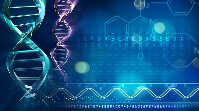 DNA链的背景视频素材
