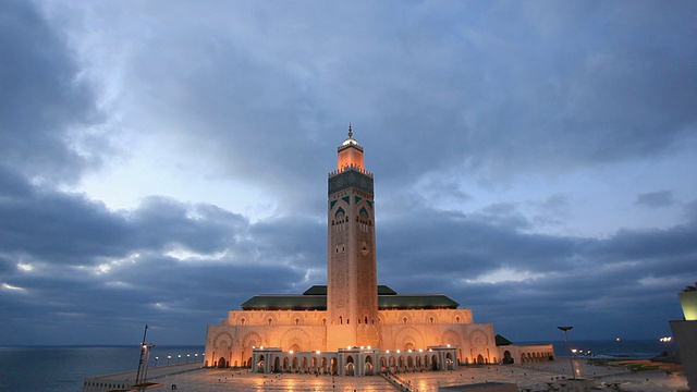 摩洛哥卡萨布兰卡哈桑二世大清真寺视频下载