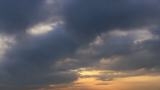 黎明多云的天空视频素材