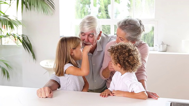 小孩子在和爷爷奶奶聊天视频下载