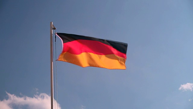 升起德国国旗视频素材