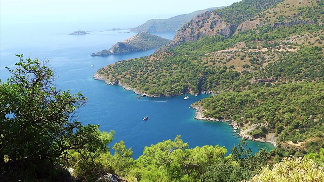 土耳其地中海海岸线景观视频下载