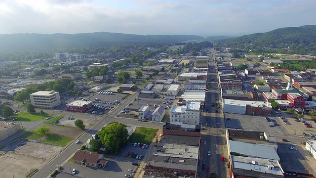 美国小镇鸟瞰图视频素材