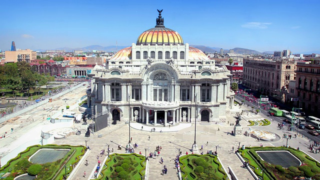 墨西哥城，贝拉斯阿尔特宫视频下载