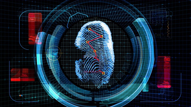 指纹扫描技术安全(4K动画)视频素材